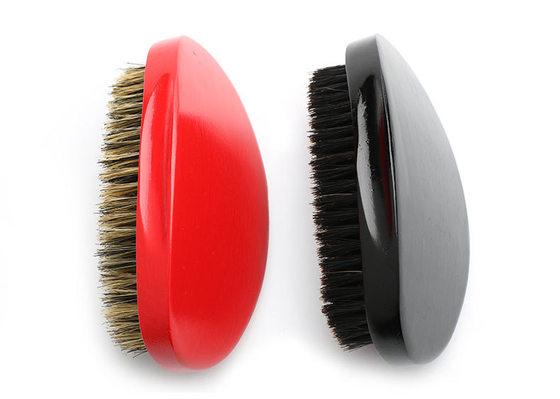 Custom Logo 360 Wave Brush 12.7cm Beech Wood Boar Bristle