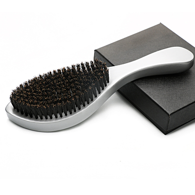 Custom Logo 360 Wave Brush Wood Handle 200g Boar Bristle