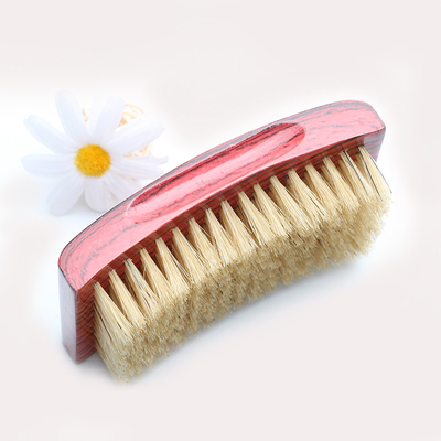 Custom OEM 100% Boar Bristle Square Wave Brush with Beech Wood Handle
