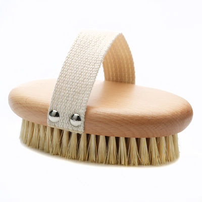 Vegan Sisal Body Dry Brush Boar Bristle Bath Brush Skin Exfoliation