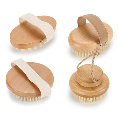 Eco Friendly Spa Wooden Long Handled Bath Brush Body Smoother For Dry Skin