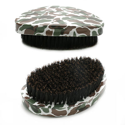 Customized Camouflage 360 Wave Brush Soft Curve Palm Extension Growth Hair Brosse