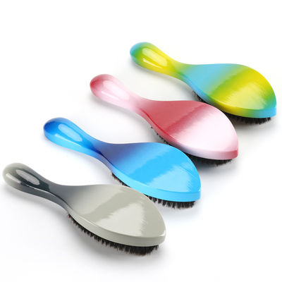 Abeis 360 Curve Wave Brush Gradients Color Long Handle Hair Brush Grave Logo