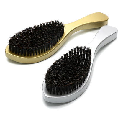 Custom Logo PU Boar Bristle Beard Brush With Beech Wood Handle