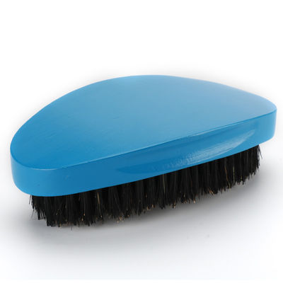 Abeis Blue Wave Brush Soft Medium Boar Bristle For Hair Beard Mustache Grooming