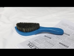 Men'S Beech Wooden 360 Wave Brush Long Handle Beard Hair Brush With Boar Bristle